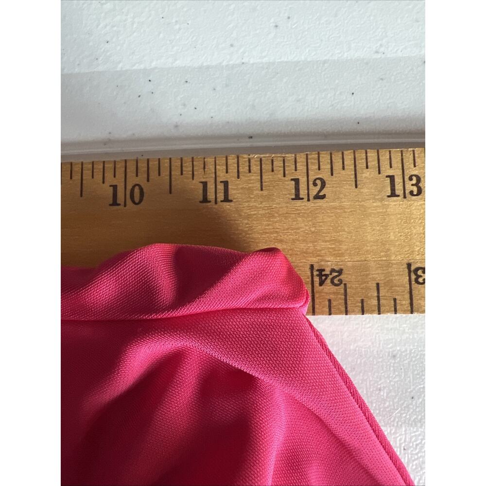 Trina Turk womens 14 Hot Pink V Neck romper Jumpsuit wide leg career modern NWT - Picture 11 of 12